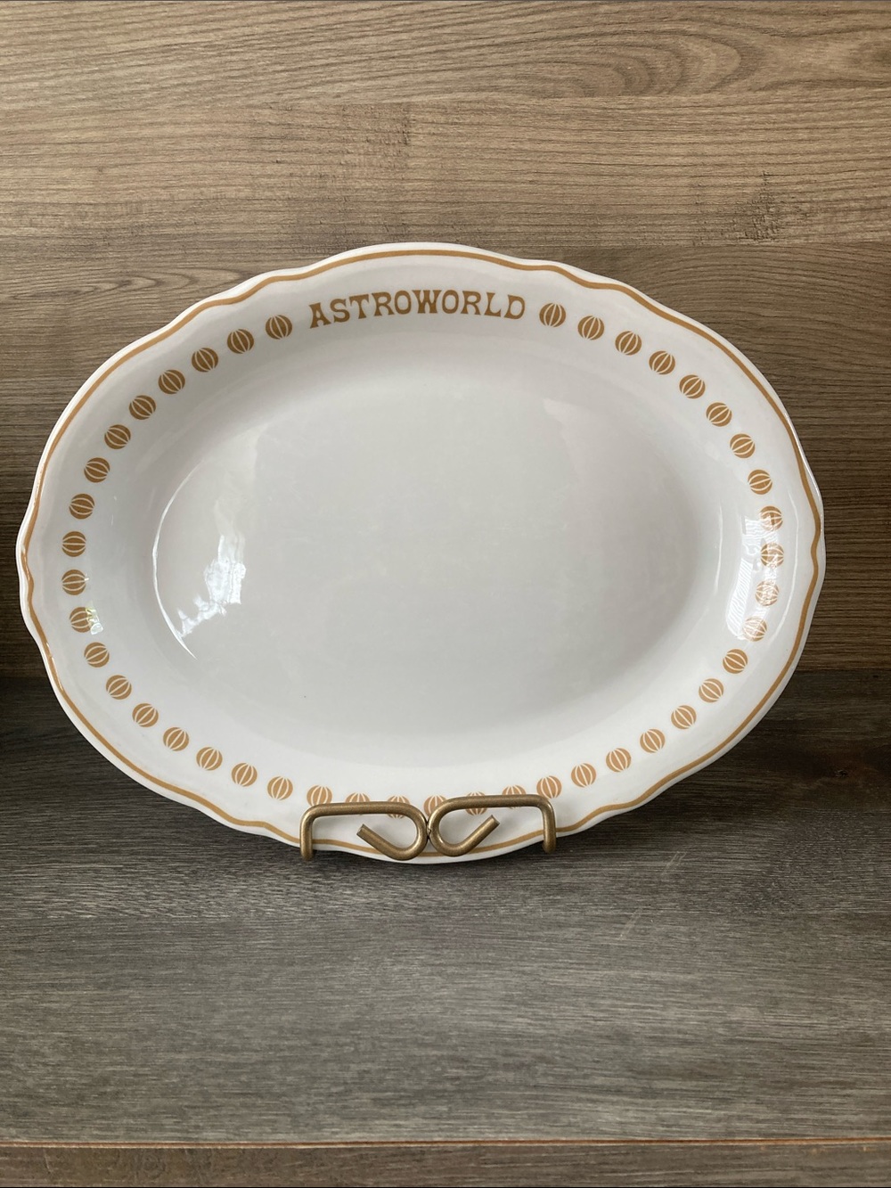 Astroworld Amusement Park Serving Platter Made in USA
